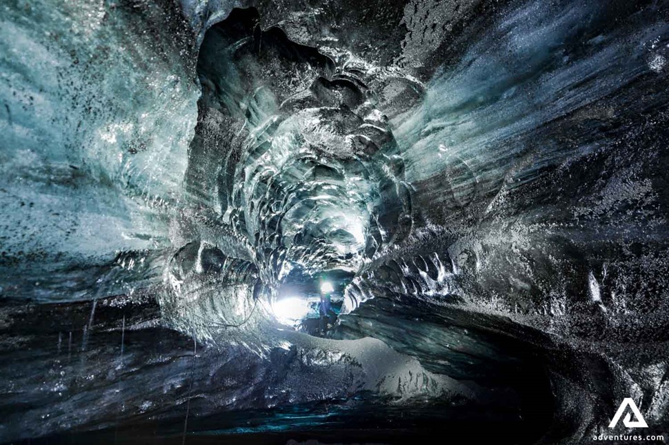 Marble Beautiful Ice Cave in Iceland