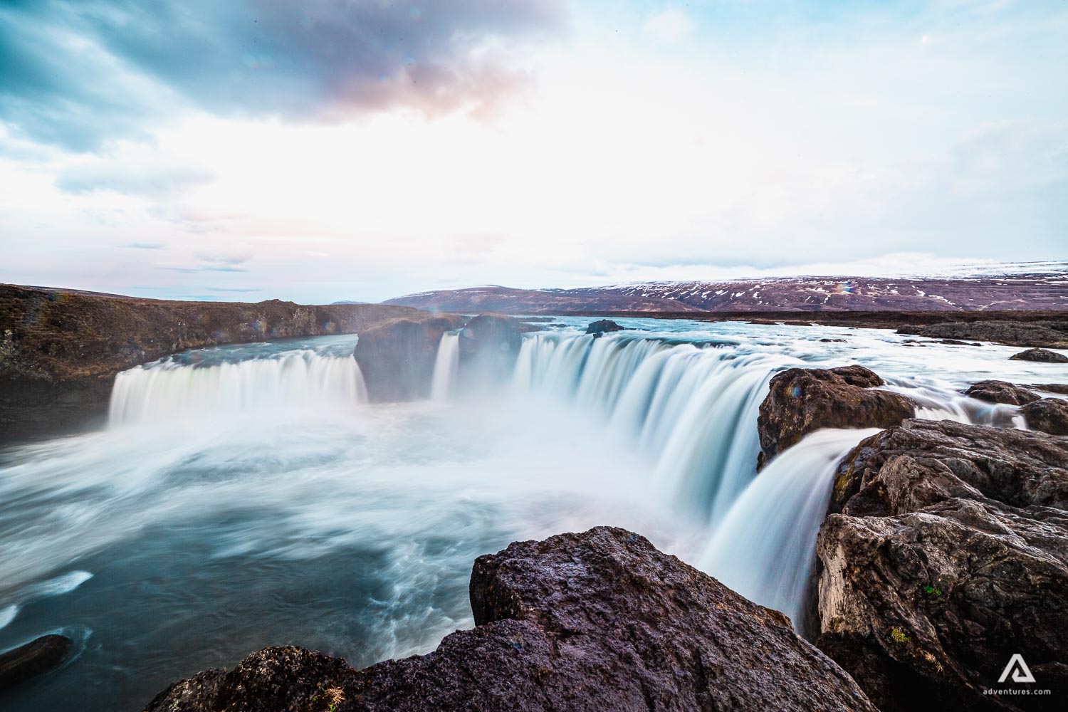 Giant Godafoss Waterfall in Iceland