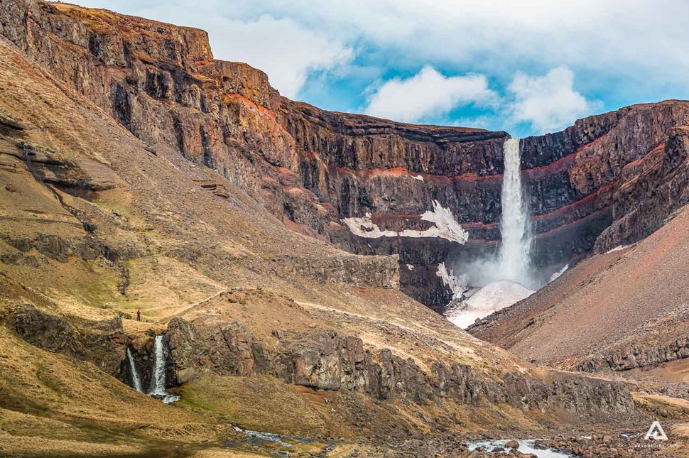 Hengifoss Waterfall in East Iceland