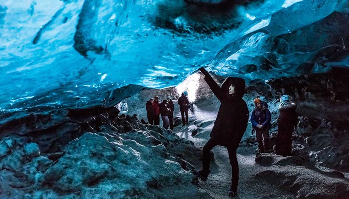 Guided Tour in Crystal Ice Cave