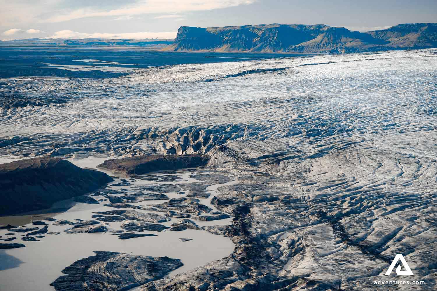 Vatnajokull Glacier Aerial View