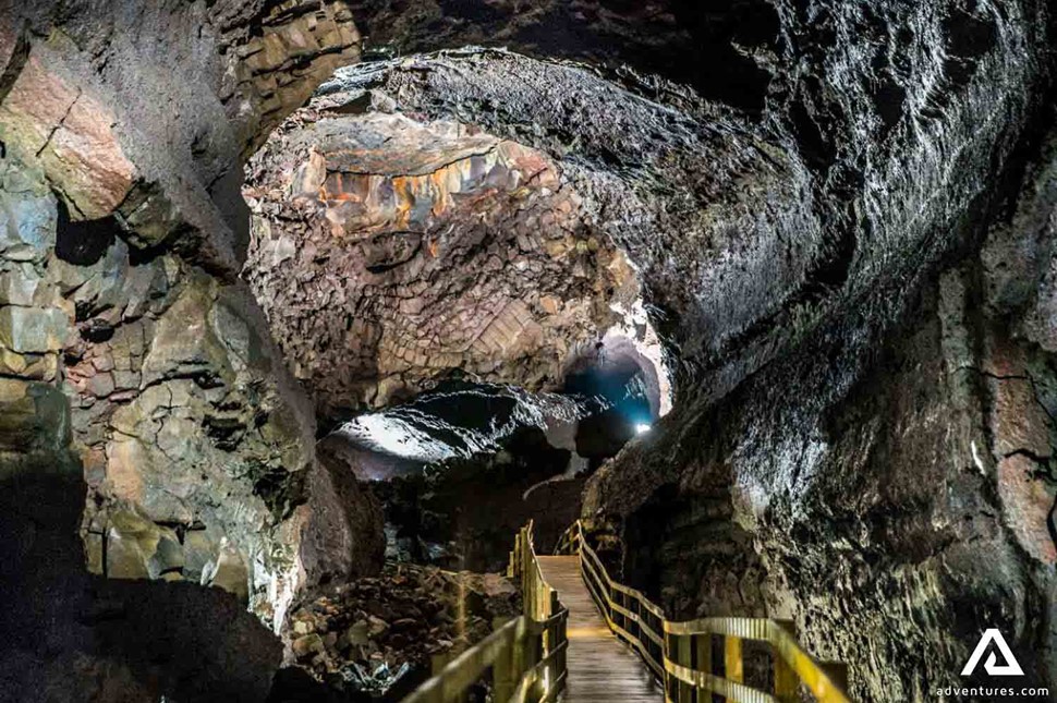 Vidgelmir Lava Cave in Iceland