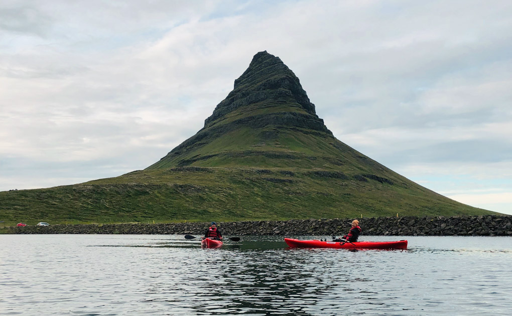 Kayaking Under Mt. Kirkjufell