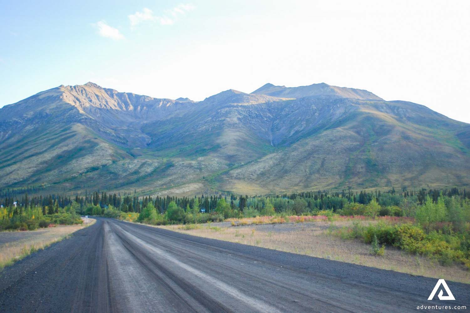 Giant Mountain by Road in Canada