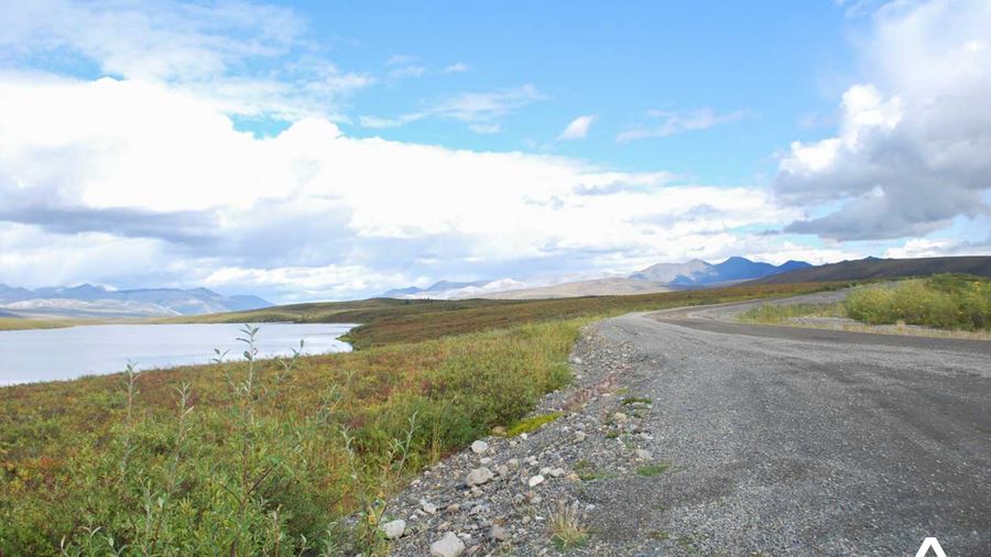 Road by the River in Dempster Highway