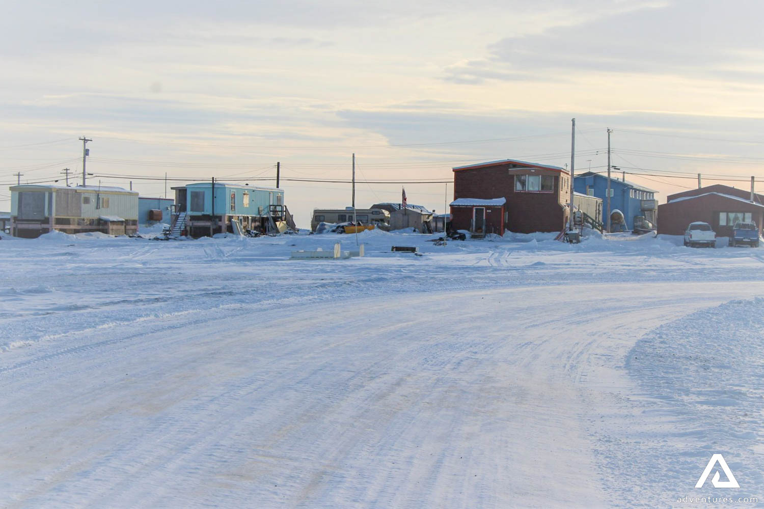 Small Houses during Winter in Canada