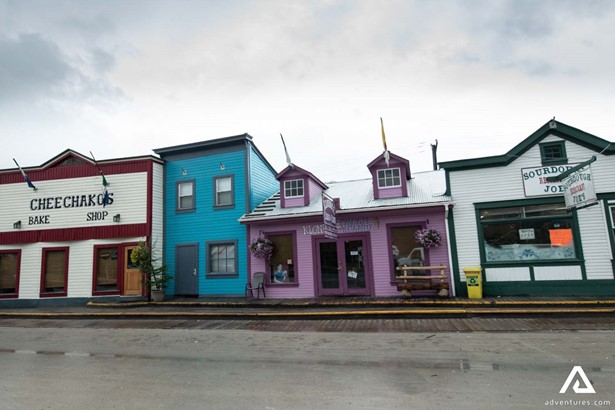 Colorful Restaurant Buildings in Canada