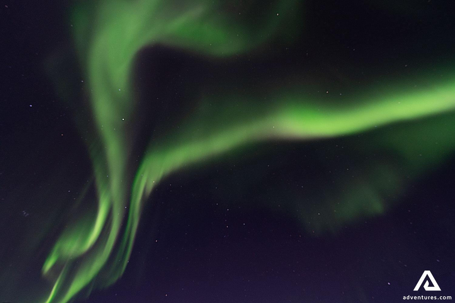 Green Aurora Borealis in Sky