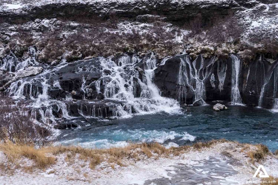 Hraunfossar Waterfall in Iceland