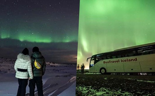 Northern Lights Bus Tour + Aurora Museum Admission
