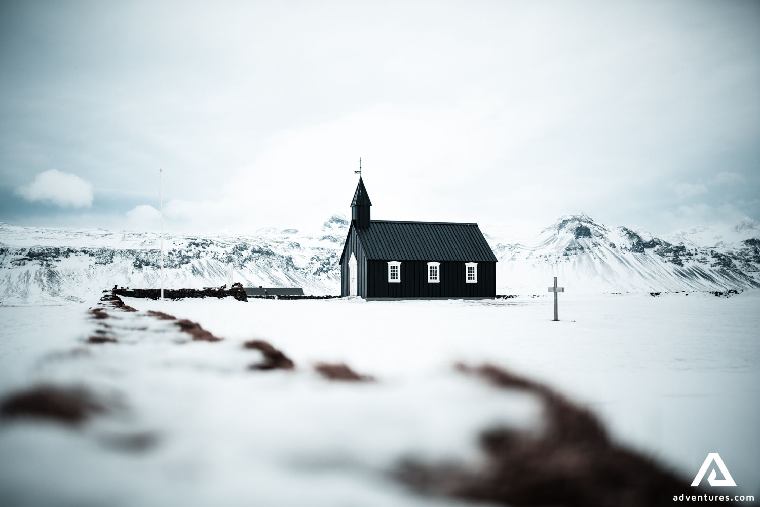 Budakirkja Black Church at Snaefellsnes Peninsula