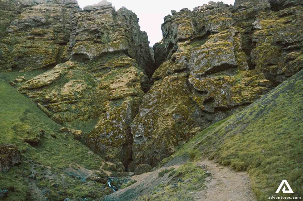 Raudfeldsgja Gorge at Snaefellsnes Peninsula in Iceland
