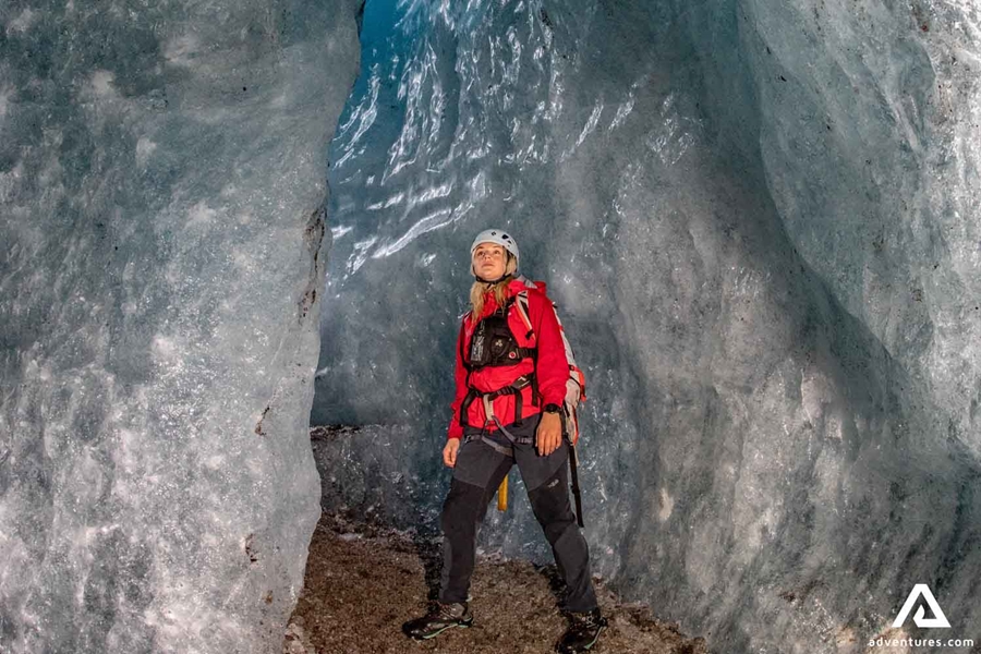 Guide at Ice Cave
