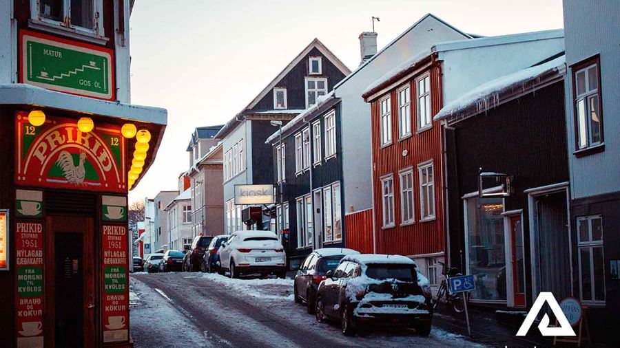 Reykjavik Streets in Winter