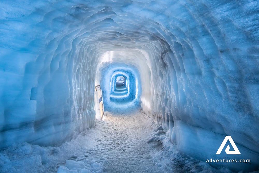 Ice Cave Inside of Glacier