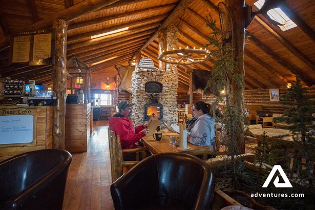 Restaurant in Wooden Lodge Canada