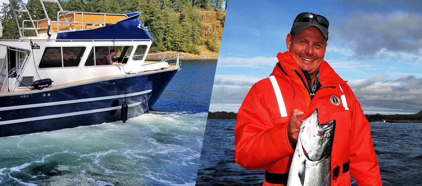 Ocean fishing in Nootka Sound