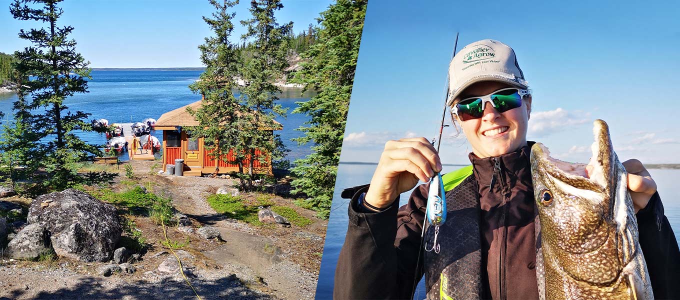 Fish, canoe, kayak and hike from this wilderness lodge
