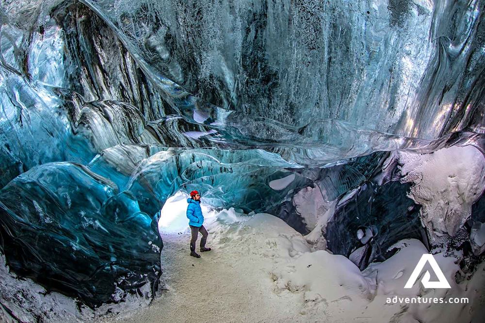 Ice Cave Under Glacier