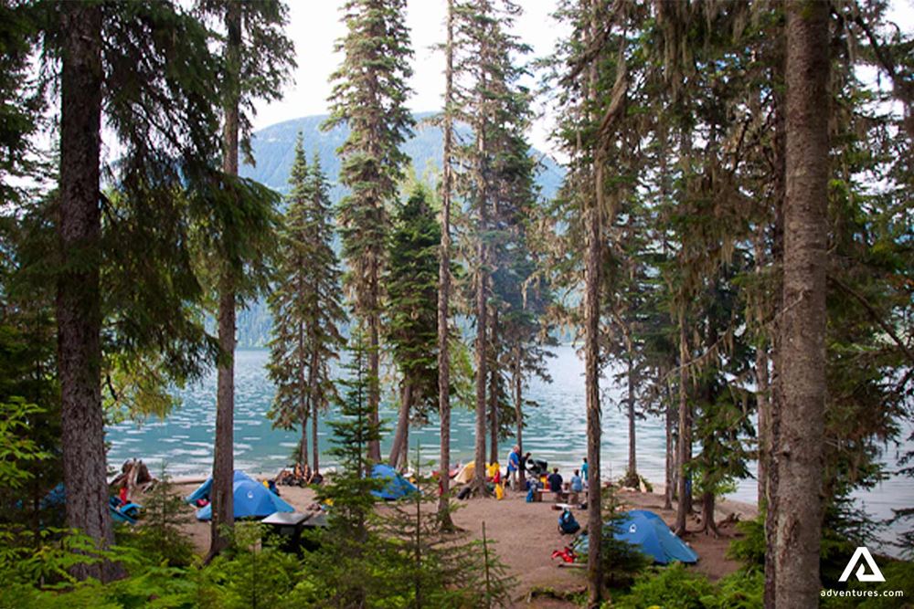 Camping Site by Bowron Lakes