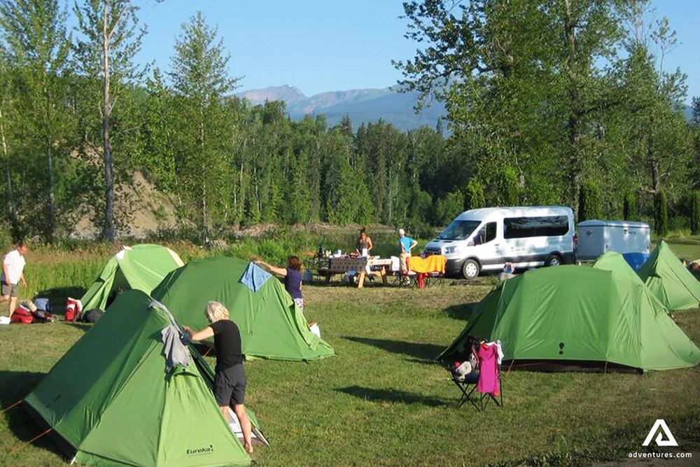 Camping Site at Rocky Mountains