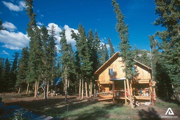 Wooden Forest Lodge in Yukon