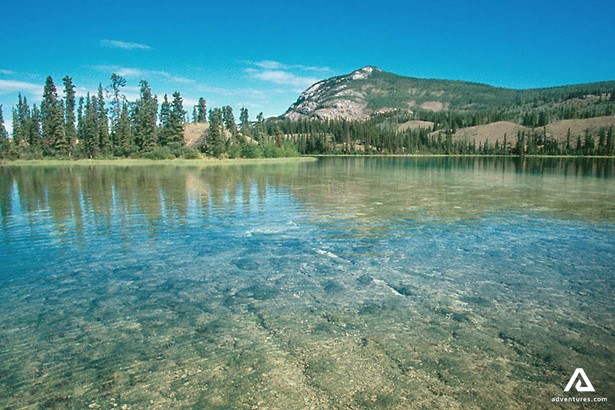 Clear Water of Coghlan Lake in Yukon