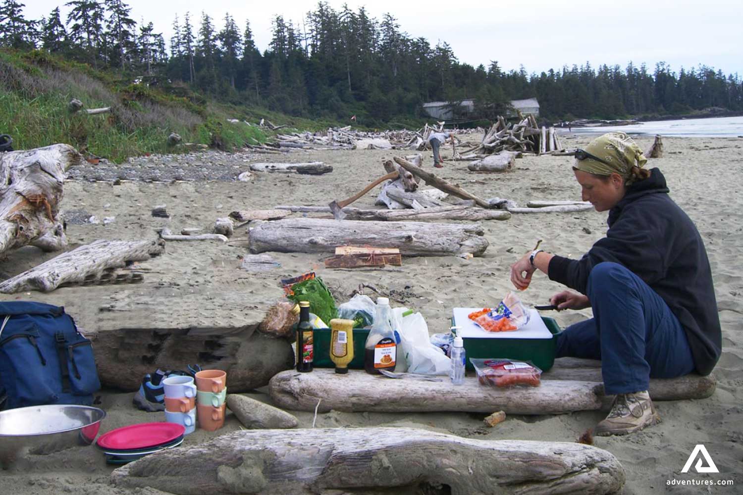 Women Having Picnic at Tofino Beach