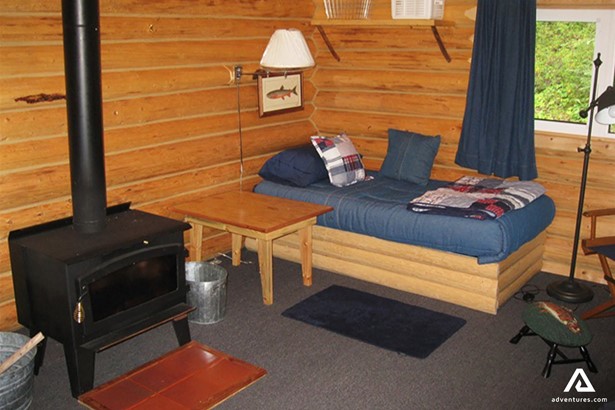 Single Bedroom in Wooden Cabin
