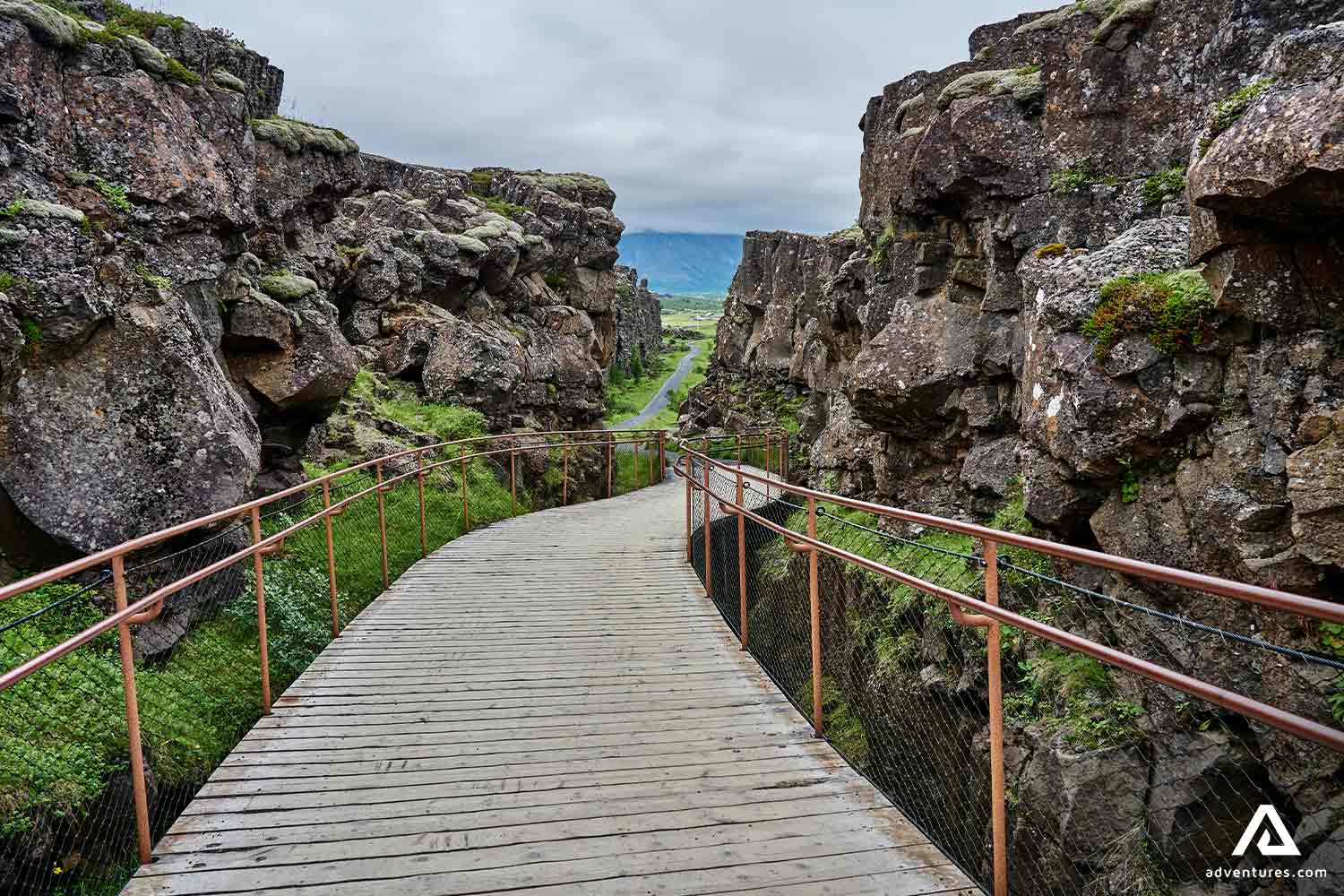 Walking Path in Thingvellir Park