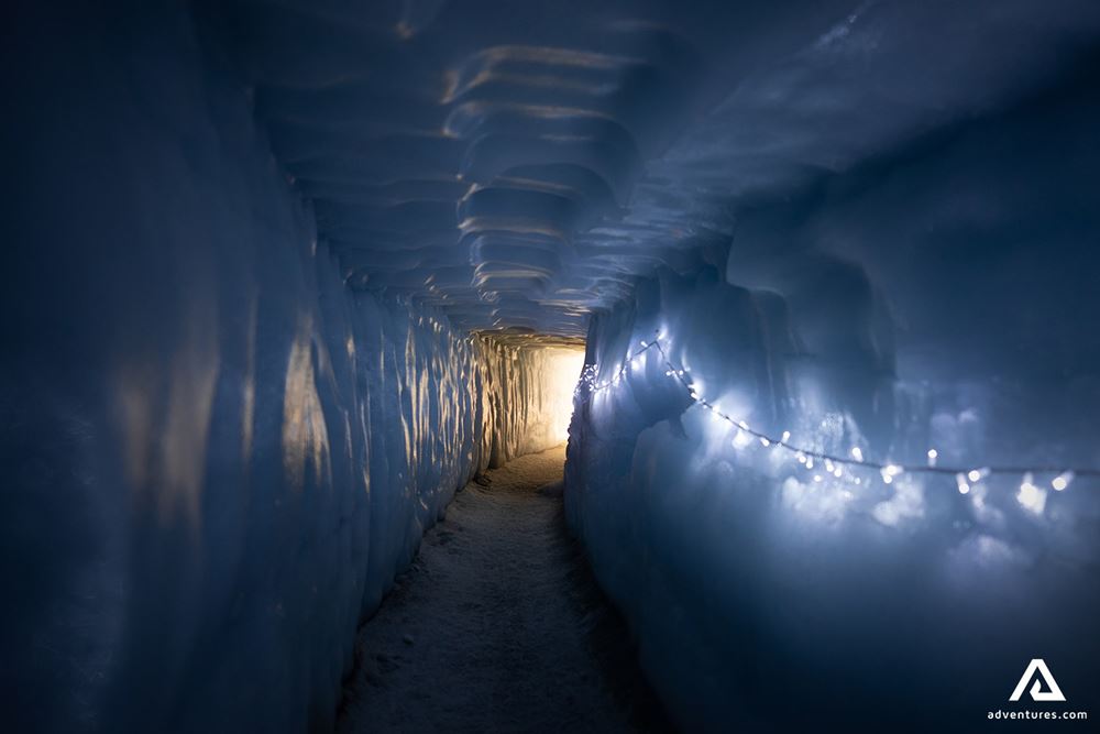 Lights in Ice Tunnel
