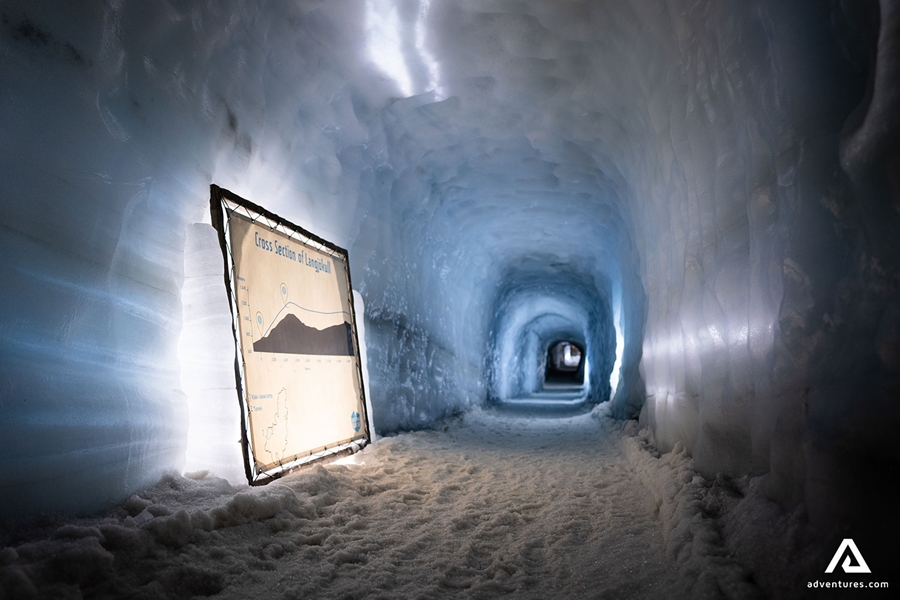Blue Ice Tunnel in Glacier