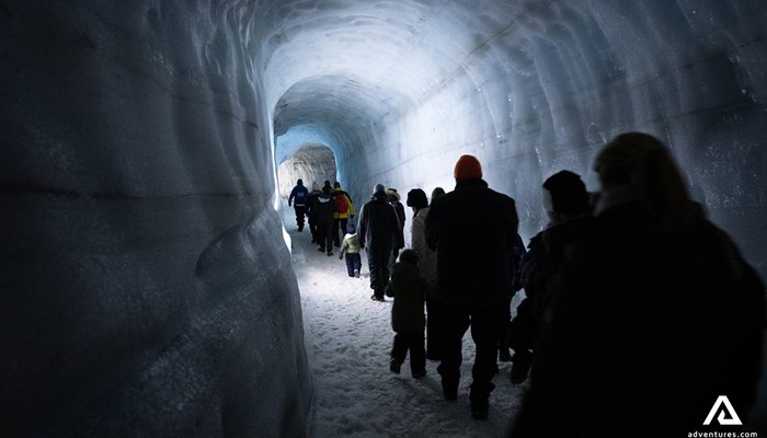 Tour in Man Made Ice Tunnel