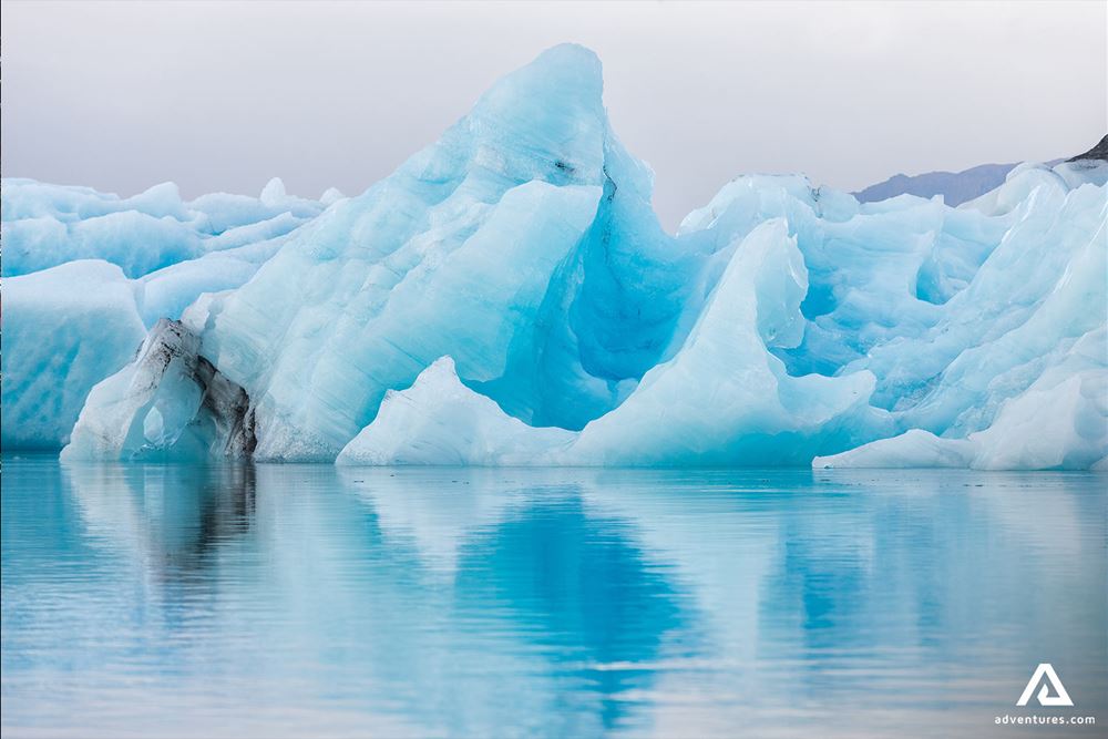 Huge Iceberg in Glacier Lagoon