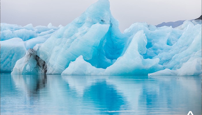 Huge Iceberg in Glacier Lagoon Iceland