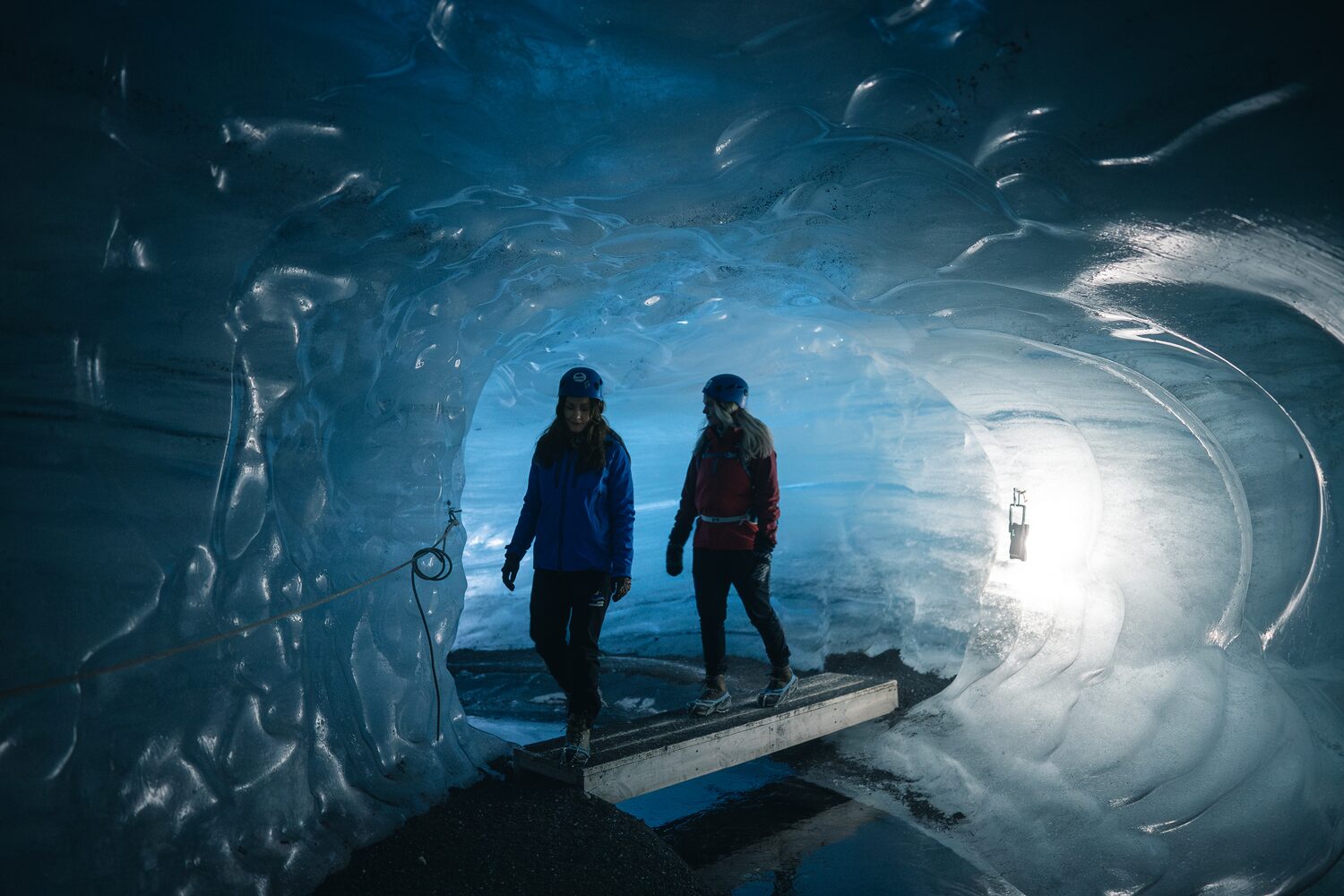 Two Female Tourists Katla 