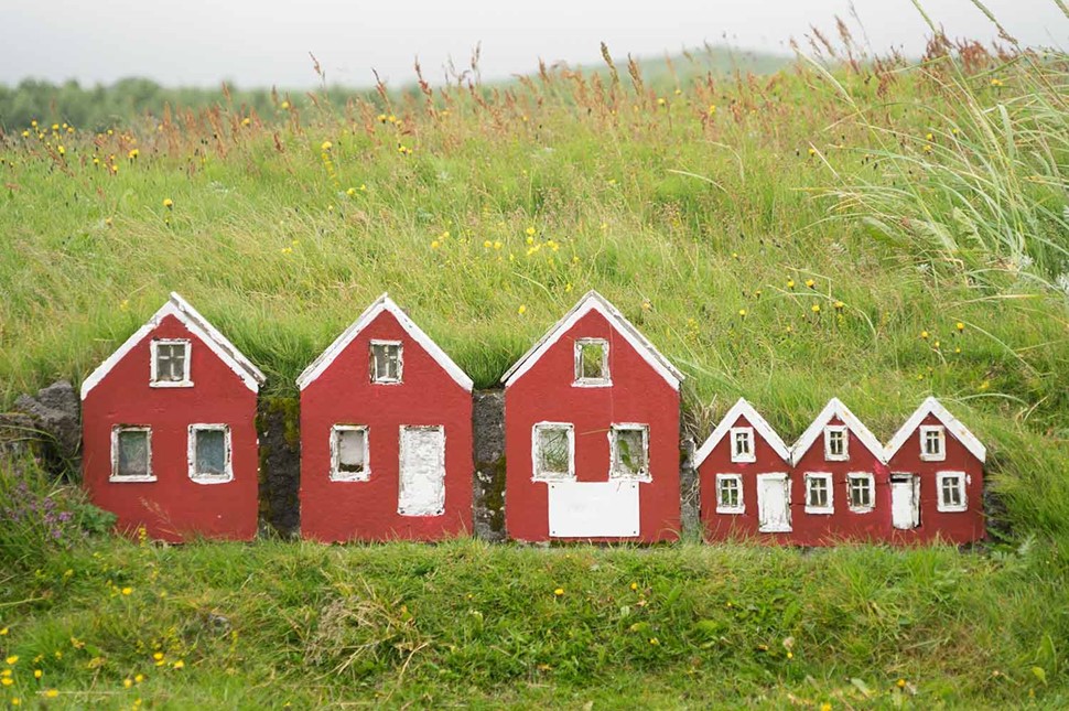 Tiny elf houses in Iceland