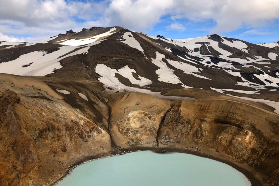 Askja caldera in the Icelandic Highlands
