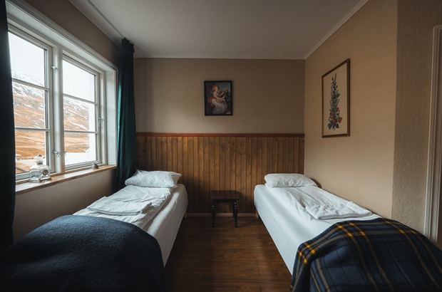Twin bedroom in farm house hotel