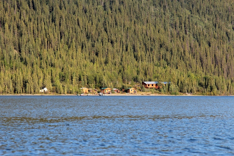 Lodges by the lake and forests