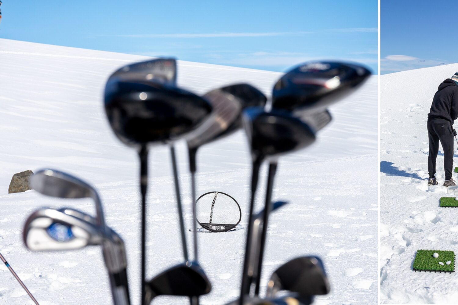 Golf on Icelandic glacier