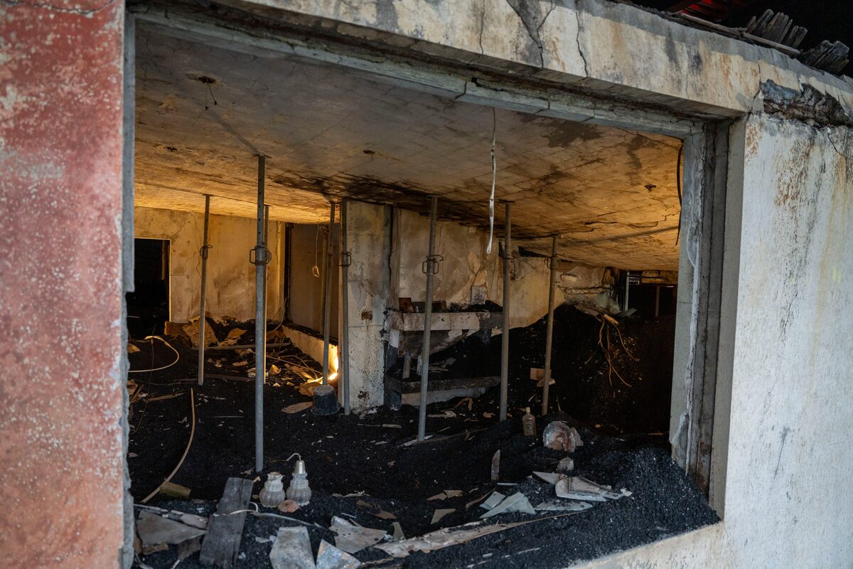 Burned remains in Vestmannaeyjar islands
