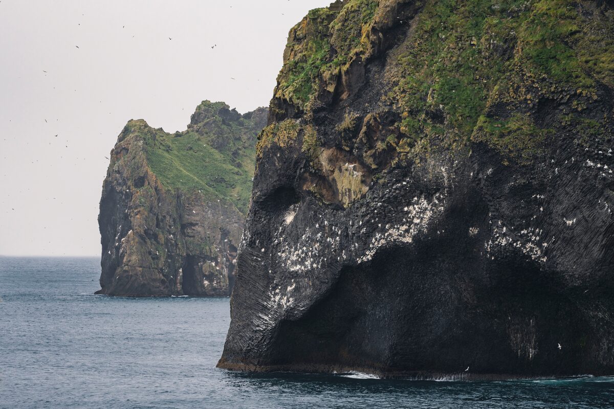 Elephant rock in Vestmannaeyjar islands