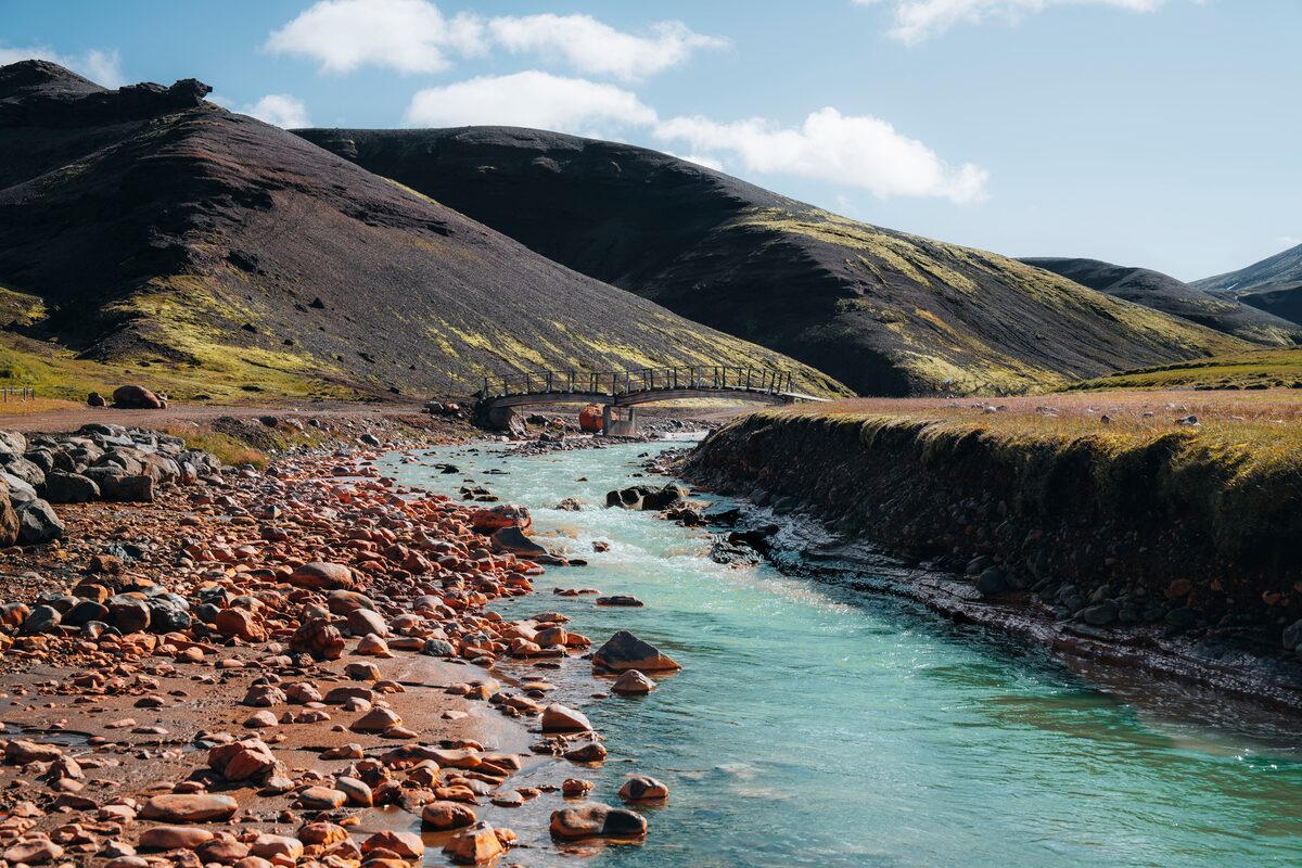 Mountains river in Icelandic highlands