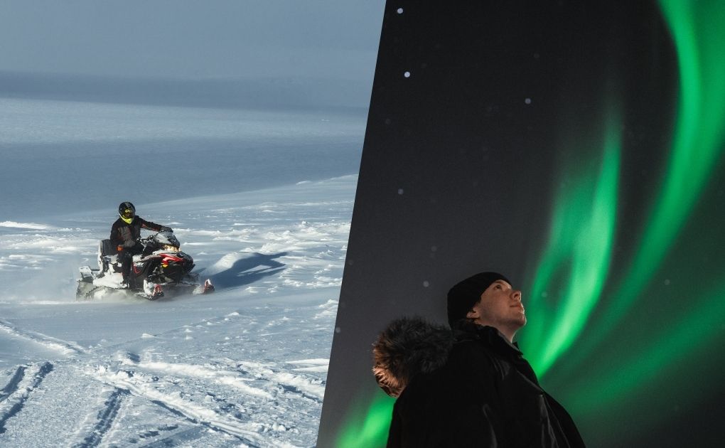 Langjökull Glacier Snowmobiling & Northern Lights Tour from Reykjavik