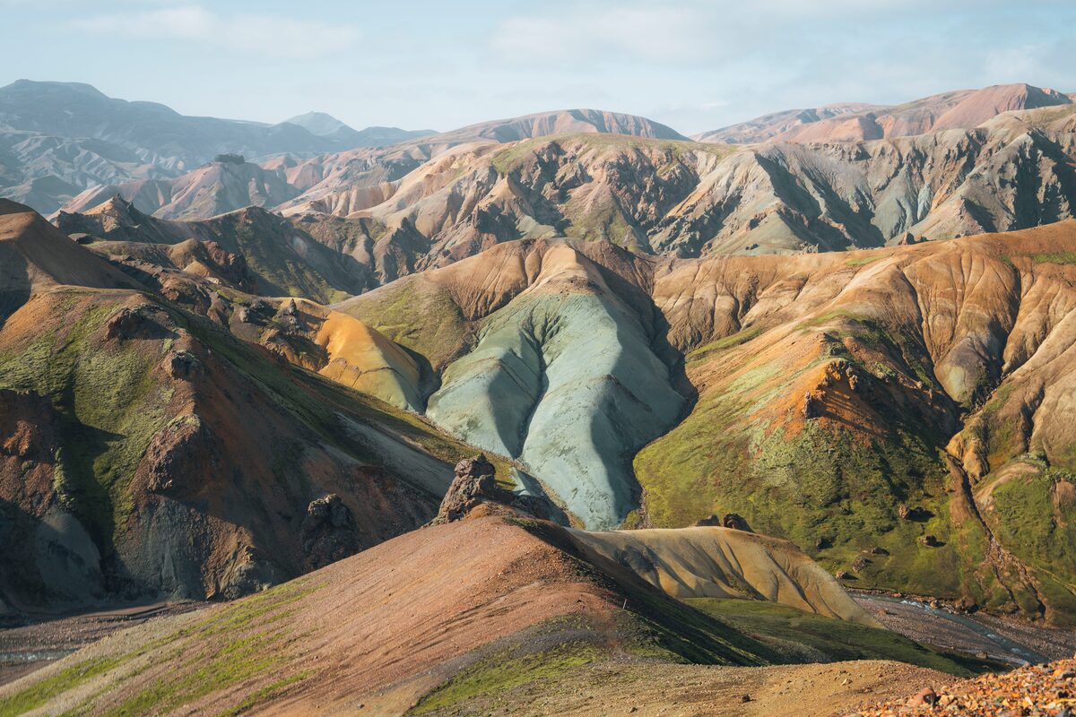 Graenihryggur Hill In Iceland Highlands