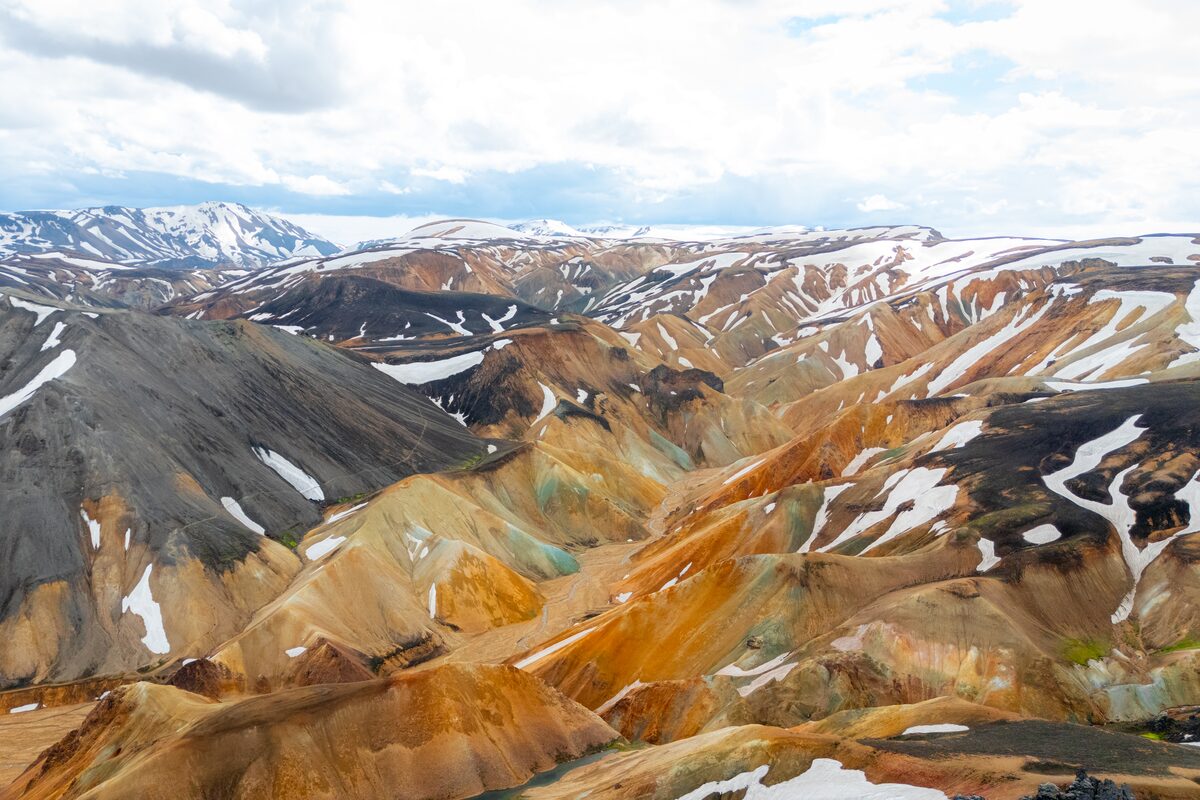 Landmannalaugar Mountains Photographed From Above