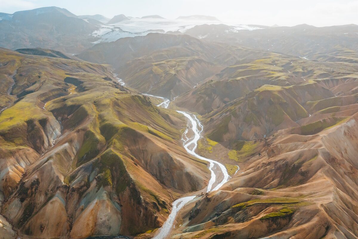 landmannalaugar photographed from above