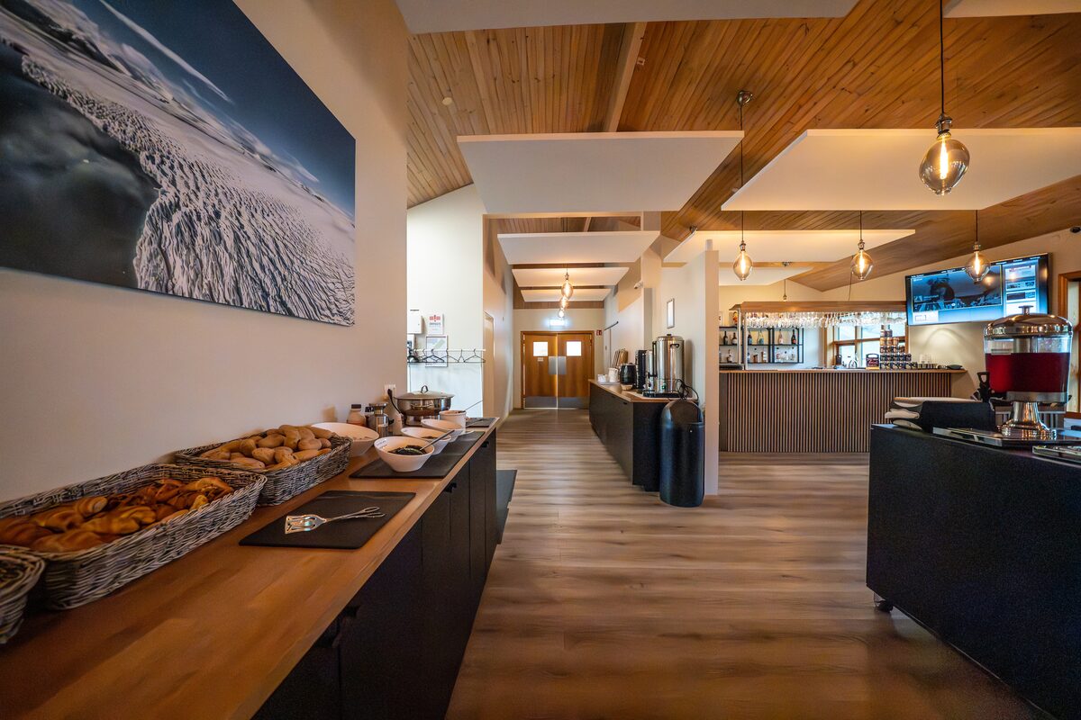 Bread Station At Hotel Geirland Restaurant in iceland