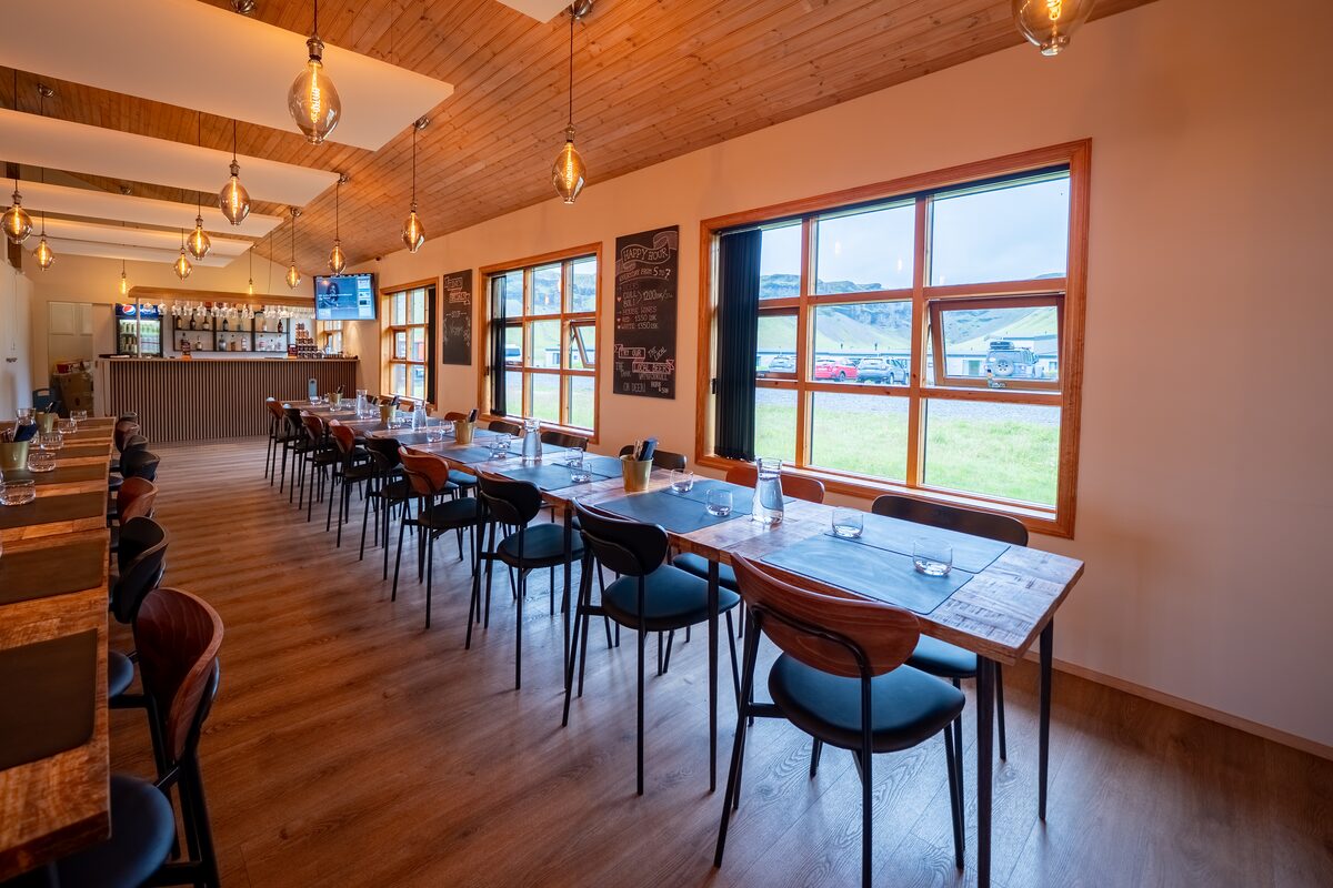 Tables At Hotel Geirland Restaurant in iceland